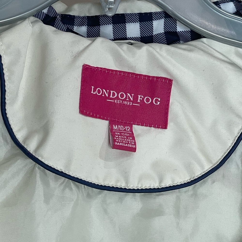 London Fog Lightweight Hoodie Trench Coat - Picture 4 of 6